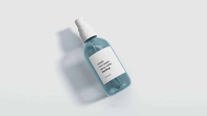 Mini Spray Bottle Mockup
