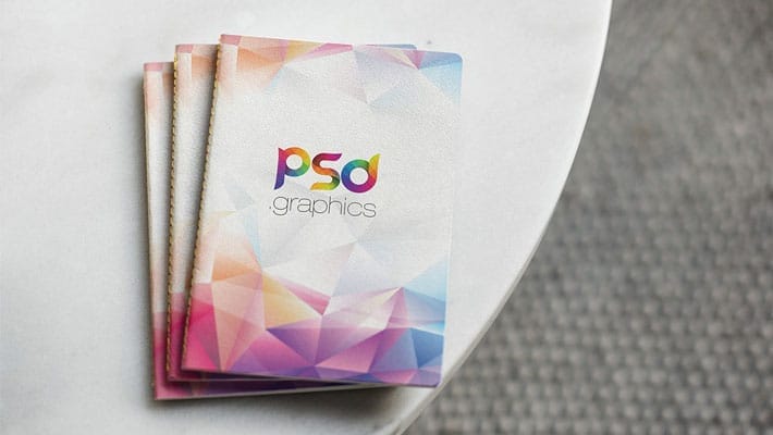 Notebook Cover Mockup PSD