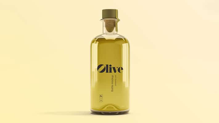Olive Oil Bottle Mockup