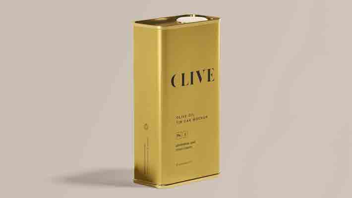 Olive Oil Tin Can Mockup