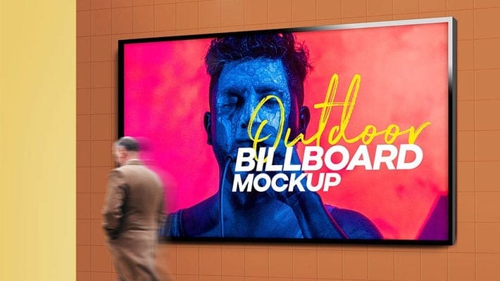 Outdoor Billboard Mockup PSD