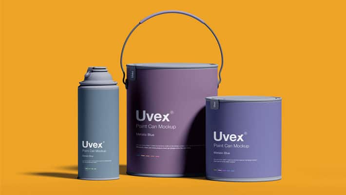 Paint Packaging Mockup