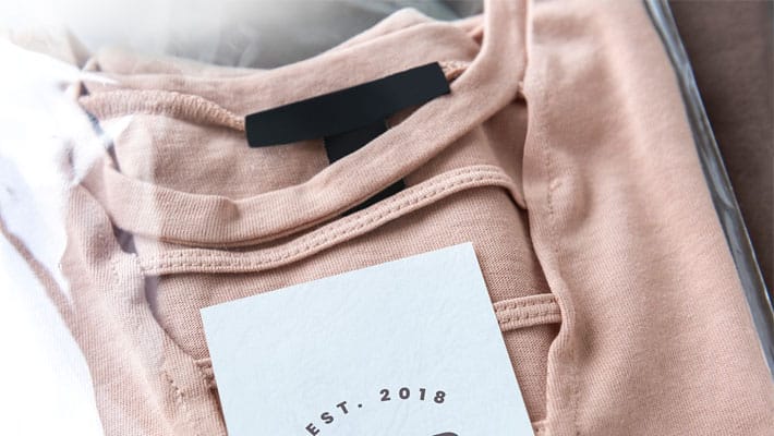 Pink Top in a Plastic Package Mockup