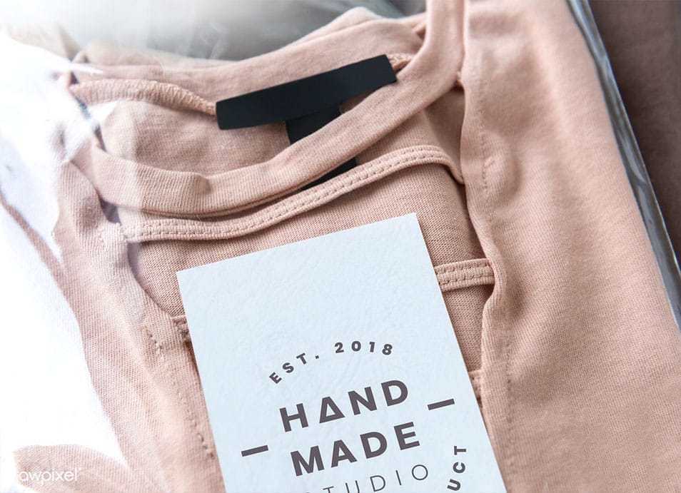 Pink Top in a Plastic Package Mockup