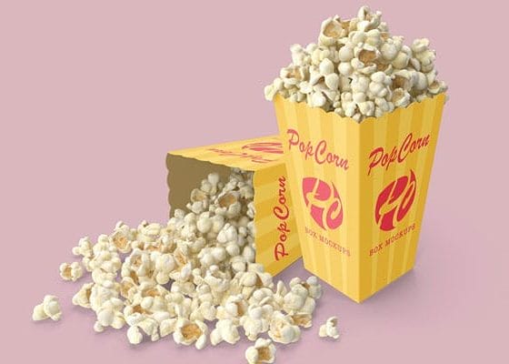 Popcorn Box Mockups