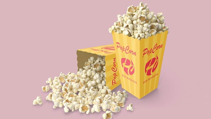 Popcorn Box Mockups