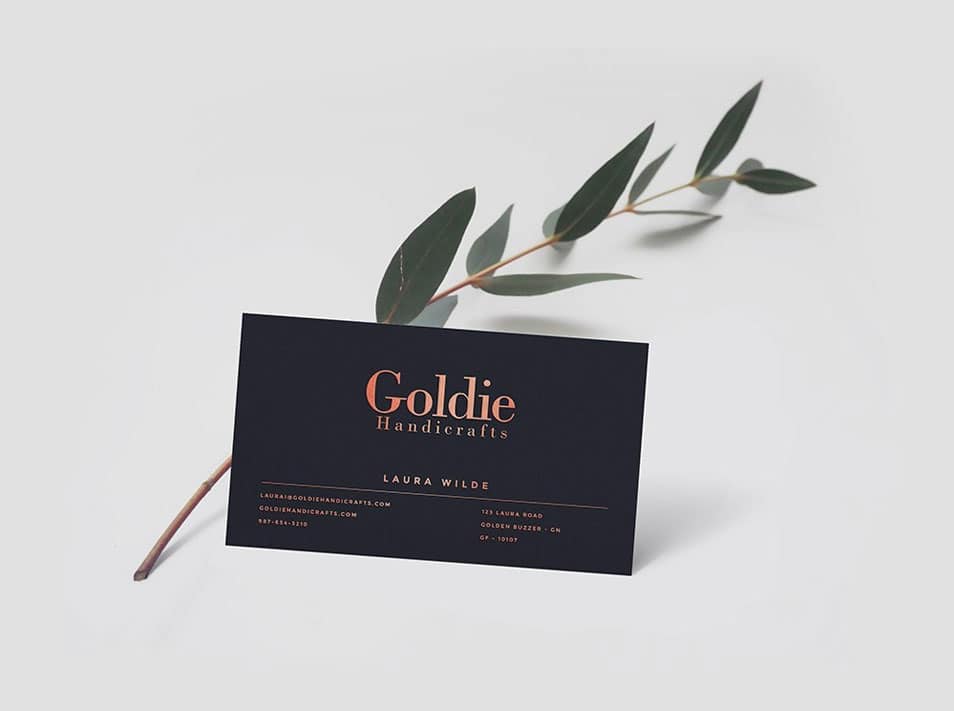 Realistic Business Card Mockup PSD