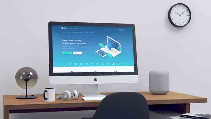 Realistic iMac Mockup