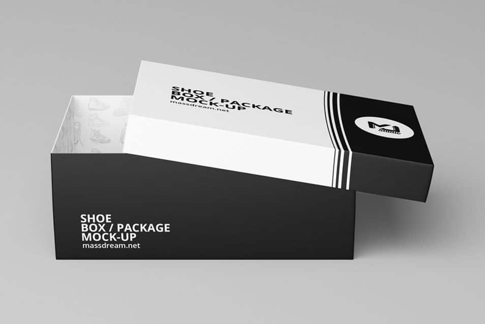 Shoe Box Package Mock-Up