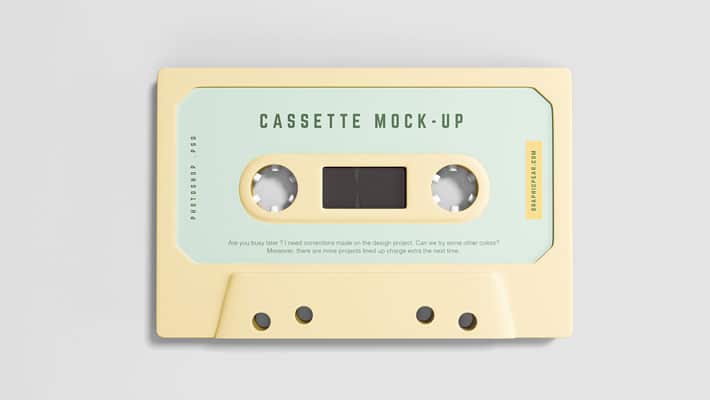 Simple Cassette Mockup