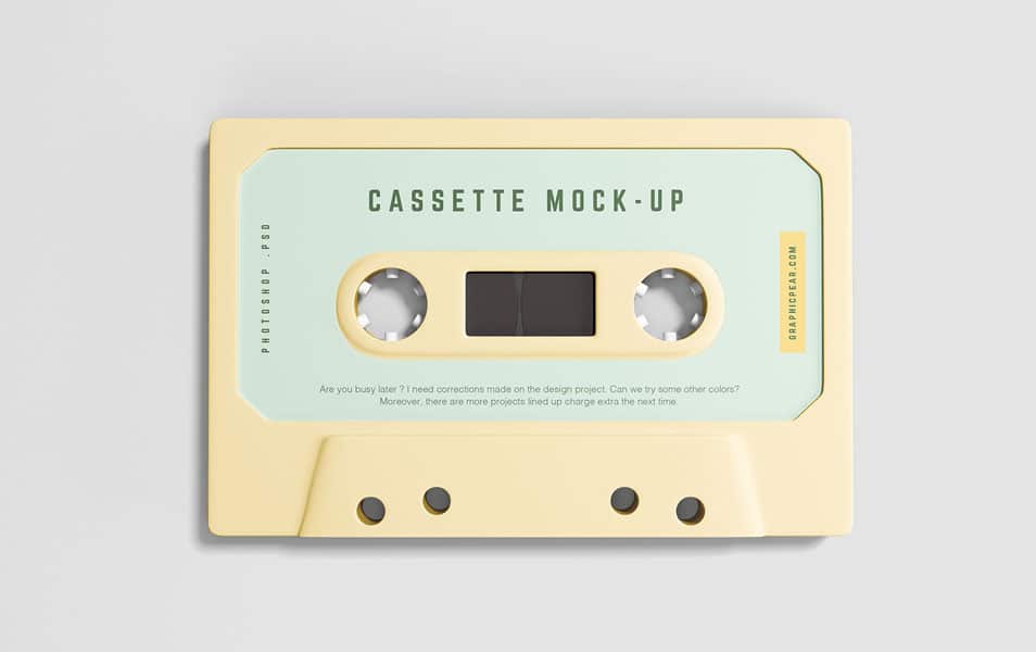 Simple Cassette Mockup