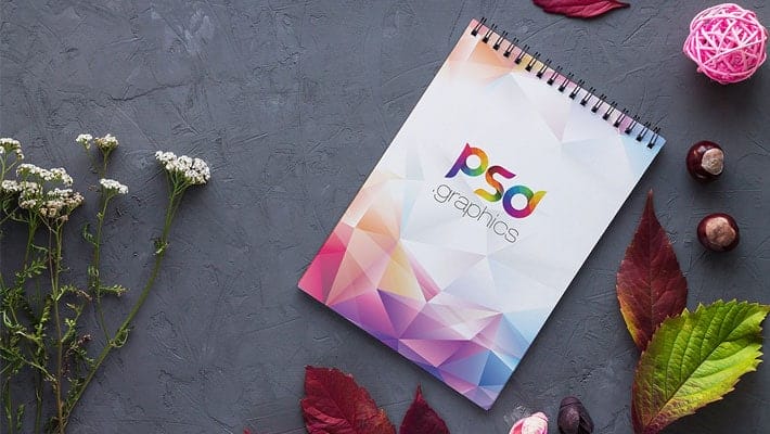 Spiral Notebook Mockup PSD