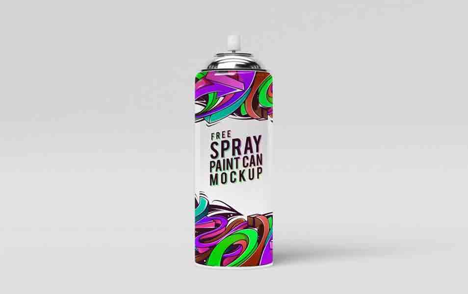 Spray Paint Can Mock-Up