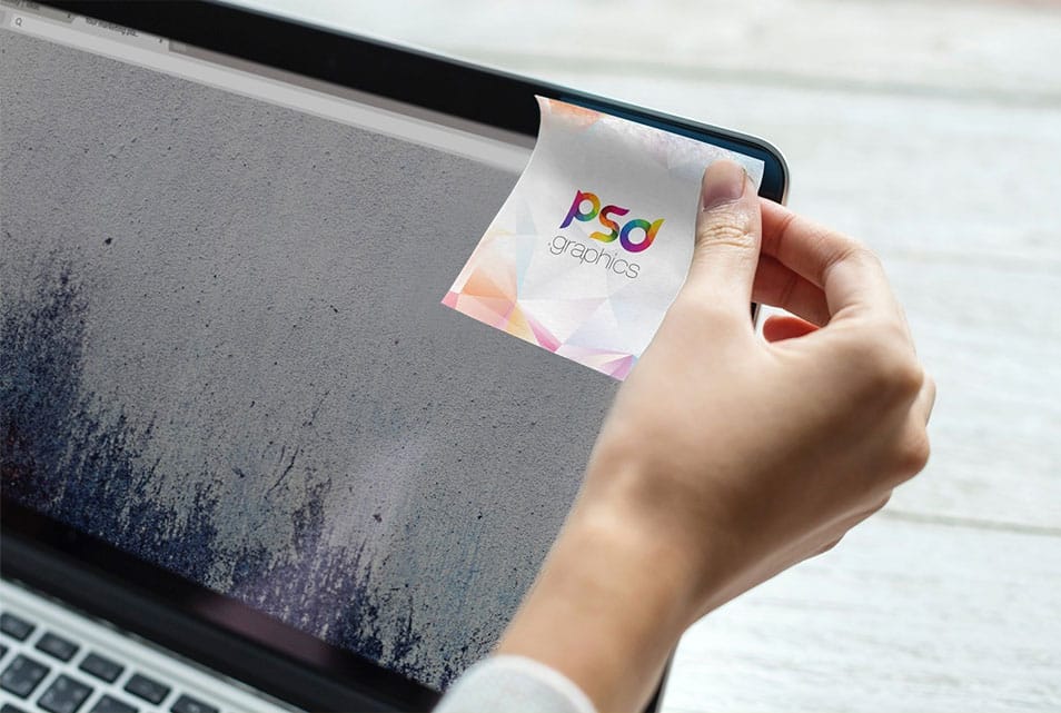 Sticky Note Mockup PSD