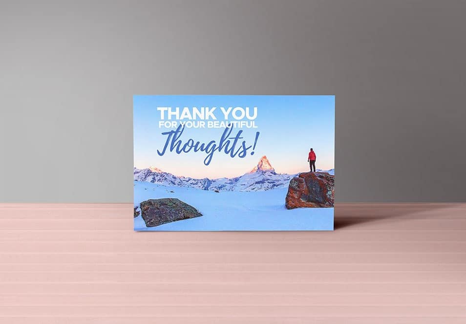 Thank You Notes Card Mockup PSD