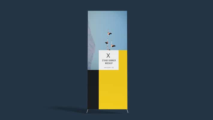 X-Stand Banner Mockup