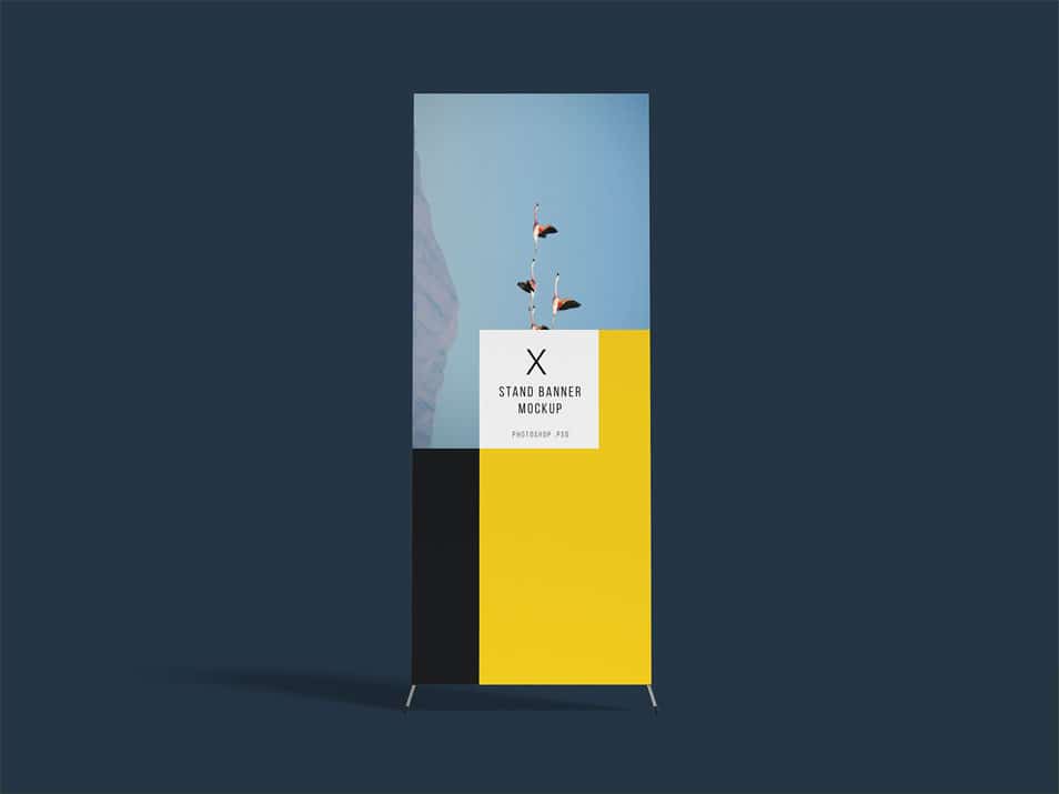 X-Stand Banner Mockup