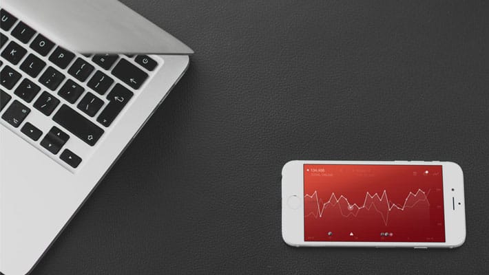 iPhone And Macbook Mockup On A Leather Background