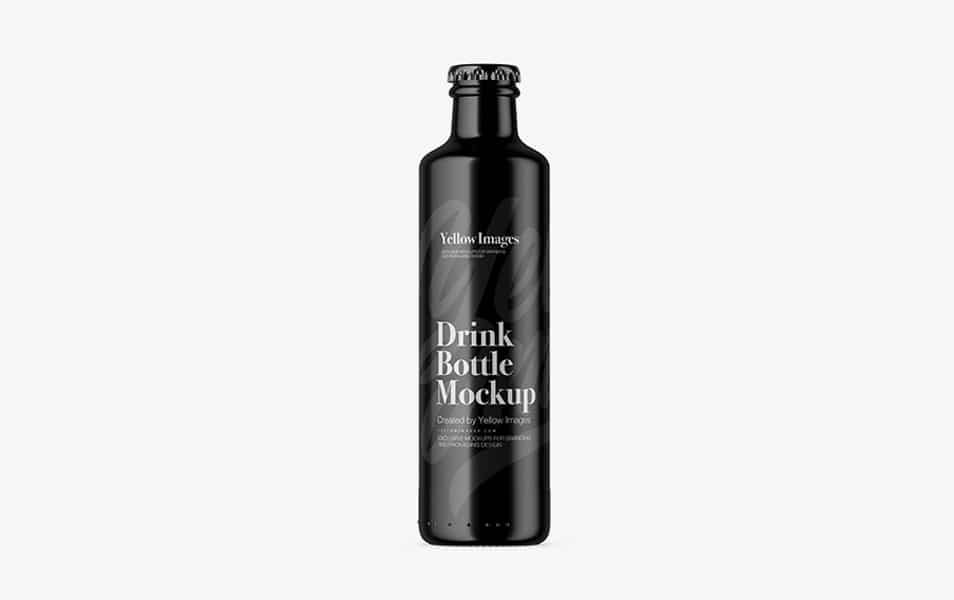 250ml Glossy Bottle Mockup