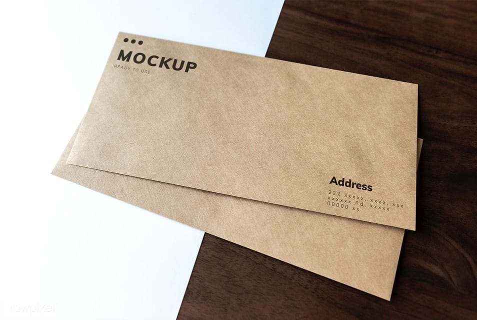 Document and Envelopes Mockup