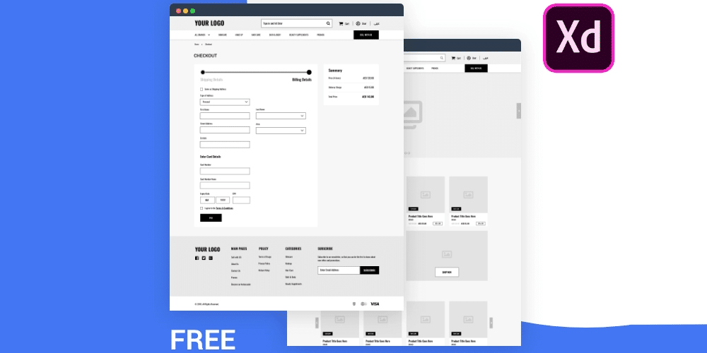 E-commerce Wireframing Kit