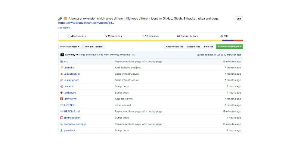 Best Chrome Extensions for Designers 178 File Icons for GitHub and GitLab