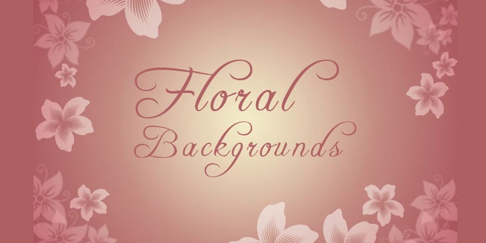 Floral Backgrounds in Beautiful Colors