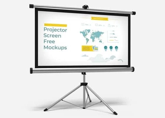 Free Download Projector Screen Mockups