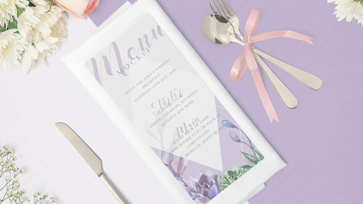 Free Gorgeous Restaurant Menu Mockup