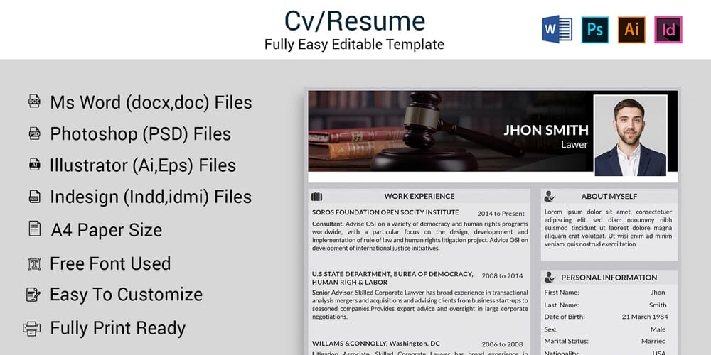 Ultimate Collection of Free Resume Templates 1