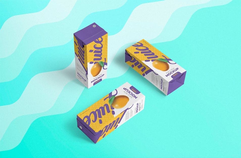 Free Juice Box Mockup