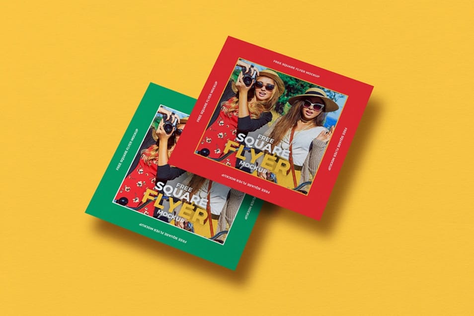 Free Square Flyer Mockup