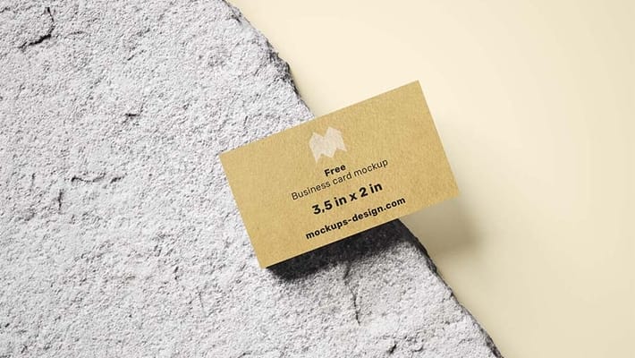 Free Business Card Mockup