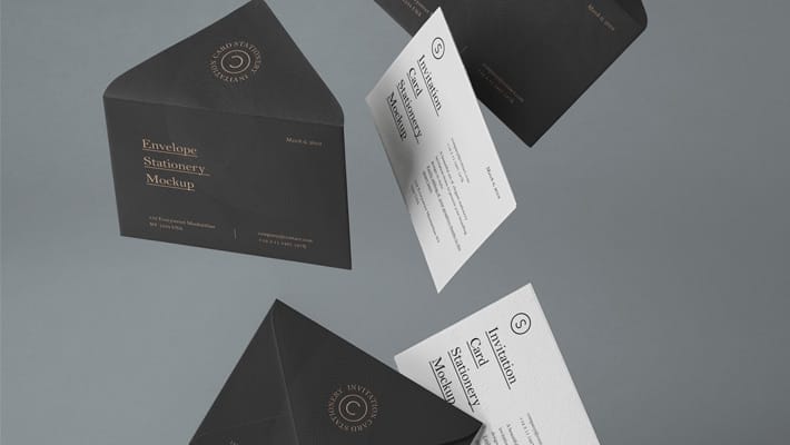 Gravity PSD Invitation Mockup