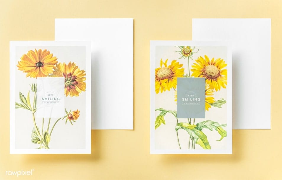 Keep Smiling Greeting Card Mockup