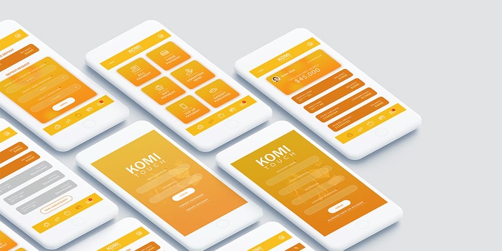 Komi Touch-Online Banking App UI