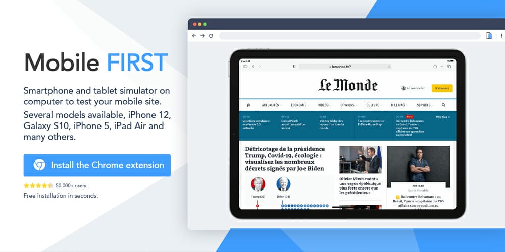 Best Chrome Extensions for Designers 42 Mobile simulator