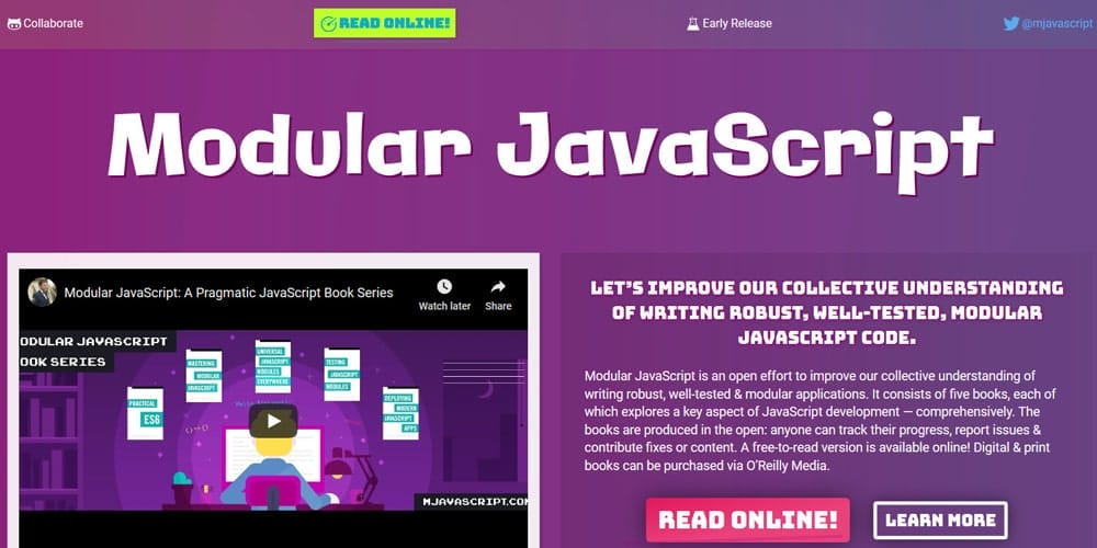 Best Free JavaScript Books 30 Modular Javascript