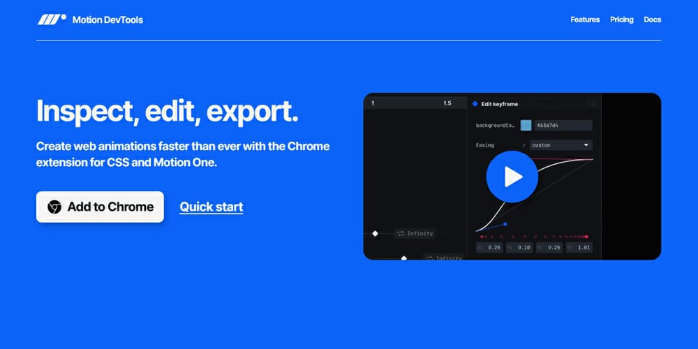 Best Chrome Extensions for Designers 192 Motion DevTools