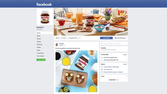 New Free Facebook Business Profile Page Mockup PSD