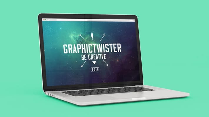 New MacBook Studio Shot Mockup