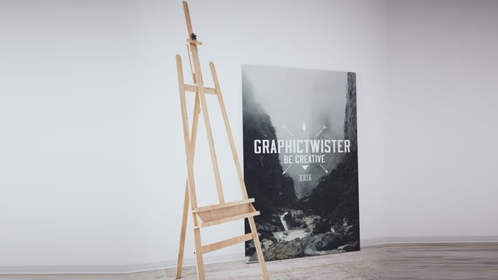 New Tripod Easel Mockup
