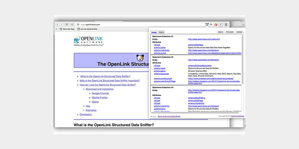 OpenLink Structured Data Sniffer
