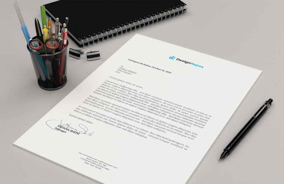 Free Perspective A4 paper Mockup