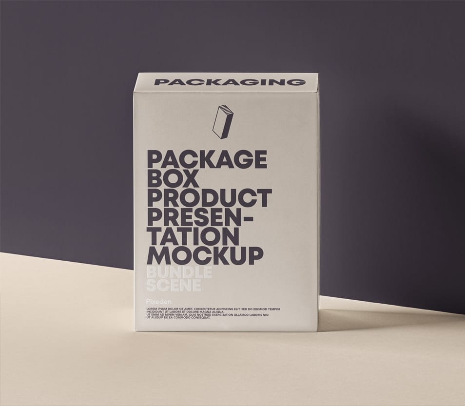 PSD Product Packaging Box Mockup