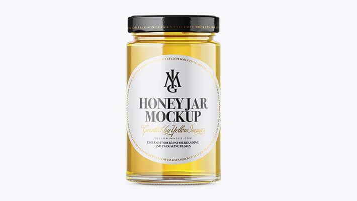 Pure Honey Jar Mockup