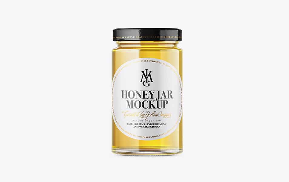 Pure Honey Jar Mockup