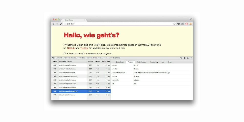Best Chrome Extensions for Designers 193 RailsPanel