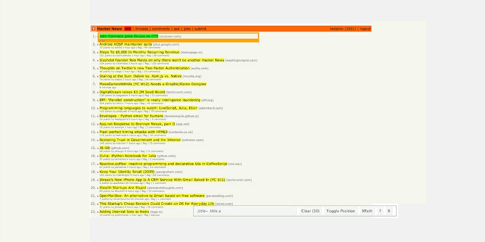 Best Chrome Extensions for Designers 177 SelectorGadget