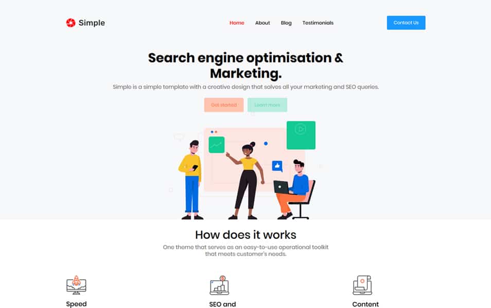 Simple Landing Page